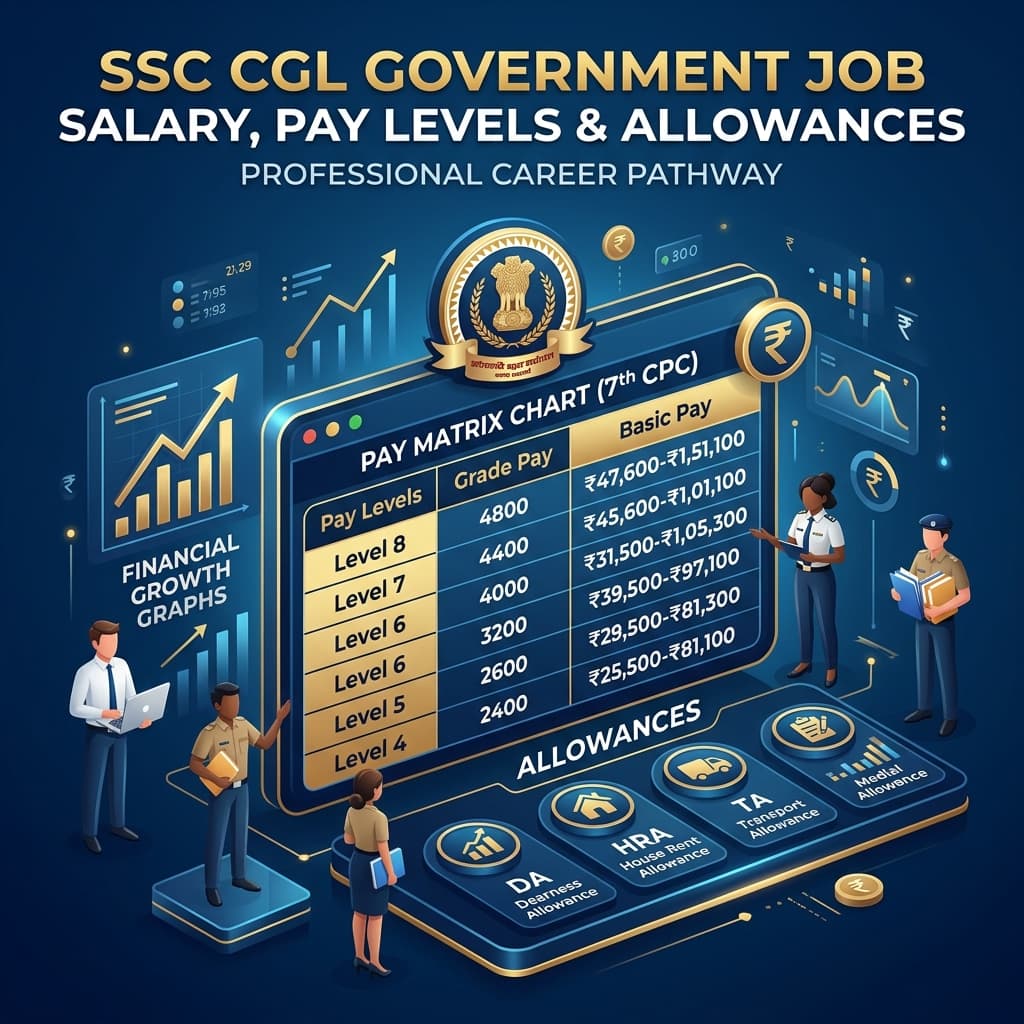 SSC CGL Salary 2026 — In-Hand Pay, Pay Level & Post-wise Structure